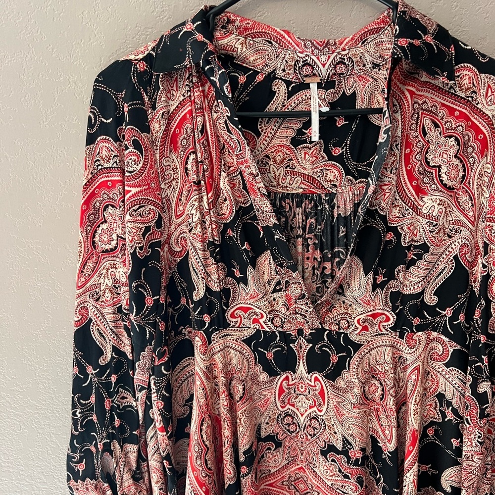 Free People Long Sleeve Blouse - Picture 2 of 8
